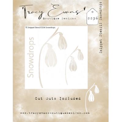 Tracy Evans Stencil - Snowdrops