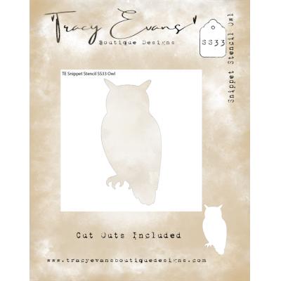 Tracy Evans Stencil - Owl