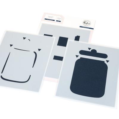 Pinkfresh Studio Artful Foundations Stencil - Jar of Wishes