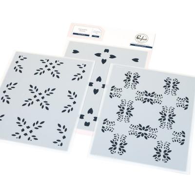 Pinkfresh Studio Artful Foundations Stencil - Petal Mosaic