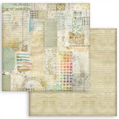 Stamperia Daisy Art Designpapier - Watercolor Pattern