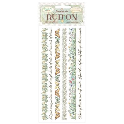 Stamperia Daisy Art Rub-On - Stripes