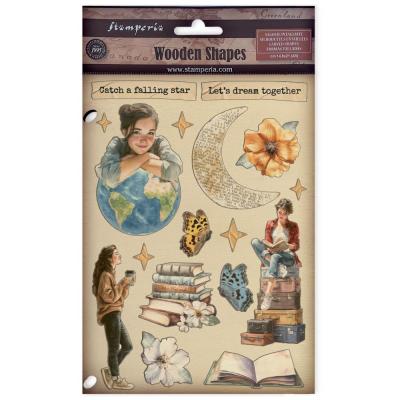 Stamperia Secret Diary - Colored Wooden Shape