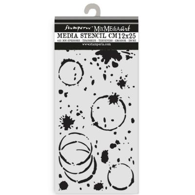 Stamperia Secret Diary Stencil - Ink Splatter