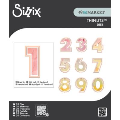 Sizzix 49 and Market Thinlits Dies - This Or That Numbers