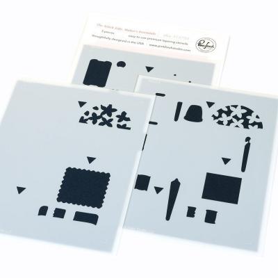 Pinkfresh Studio Homespun With Heart Stencil - The Stitch Edit Maker's Essentials