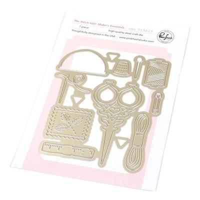 Pinkfresh Studio Homespun With Heart Die - The Stitch Edit Maker's Essentials