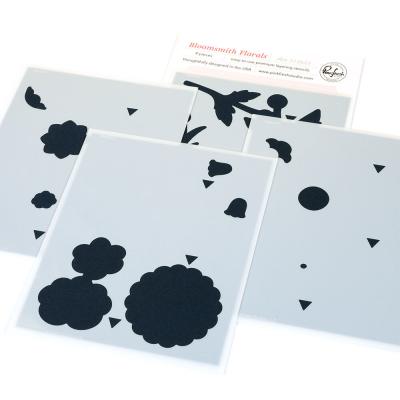 Pinkfresh Studio Homespun With Heart Stencil - Bloomsmith Florals