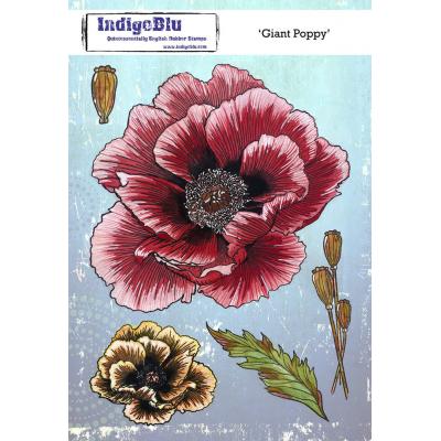 Indigo Blue Stempel - Giant Poppy