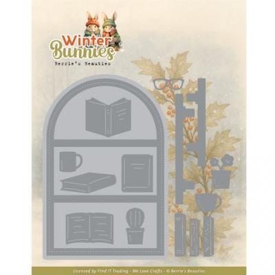 Find It Trading Winter Bunnies Cutting Die - Bunny Bookcase