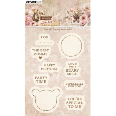 StudioLight Teddy's Tea Time Stempel - Bear Gift Bag Tag Accesories