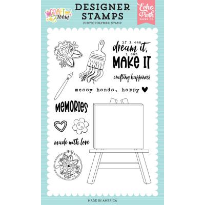 Echo Park Craft Room Stempel - Blank Canvas