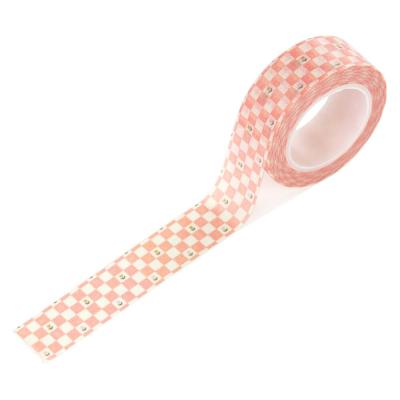Carta Bella Silly Goose Washi Tape - Pink Painted Checkboard