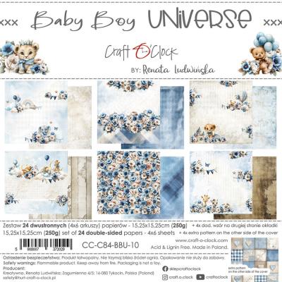 Craft O'Clock Baby Boy Universe - Paper Set