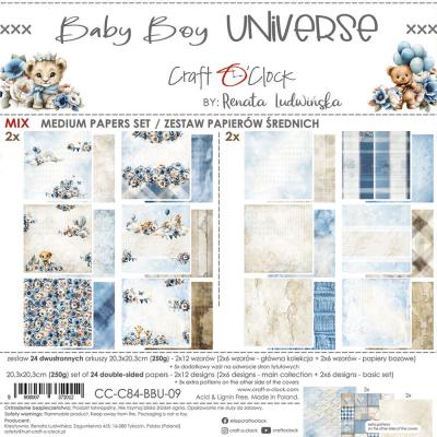 Craft O'Clock Baby Boy Universe - Medium Paper Set