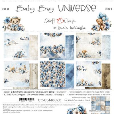 Craft O'Clock Baby Boy Universe - Paper Set