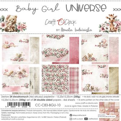 Craft O'Clock Baby Girl Universe - Paper Set