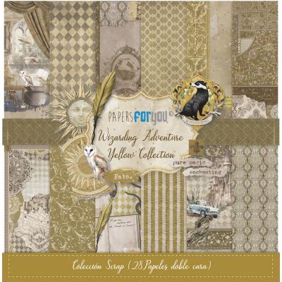 Papers For You Wizarding Adventure Houses - Scrap Paper Pack Yellow
