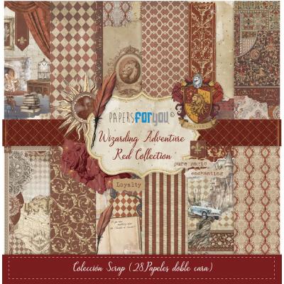 Papers For You Wizarding Adventure Houses - Scrap Paper Pack Red