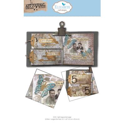 Elizabeth Craft Designs Hello You! Dies - Split Tag Pocket Page