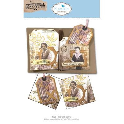 Elizabeth Craft Designs Hello You! Dies - Tag Folding Trio