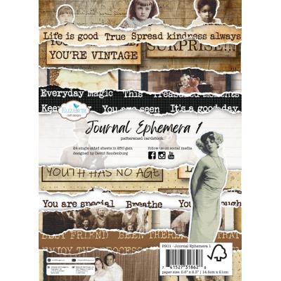 Elizabeth Craft Designs Hello You! Patterned Cardstock - Journal Ephemera 1