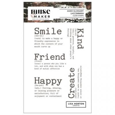 Lisa Horton Crafts Muse & Maker Stempel - Aged Glossary