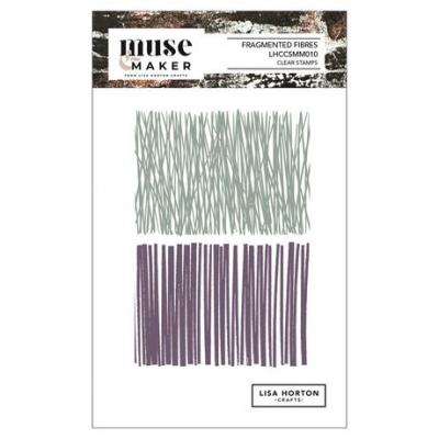 Lisa Horton Crafts Muse & Maker Stempel - Fragmented Fibres