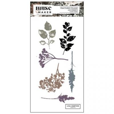 Lisa Horton Crafts Muse & Maker Stempel - Fractured Foliage
