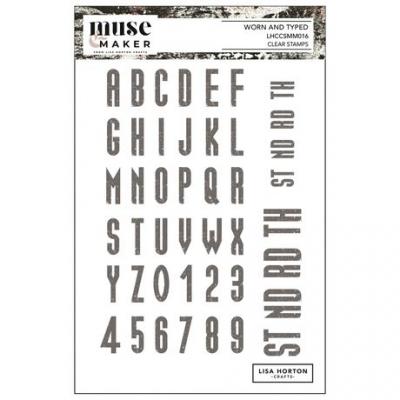 Lisa Horton Crafts Muse & Maker Stempel - Worn And Typed