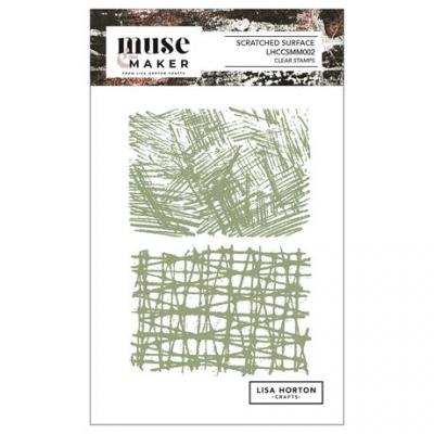 Lisa Horton Crafts Muse & Maker Stempel - Scratched Surface