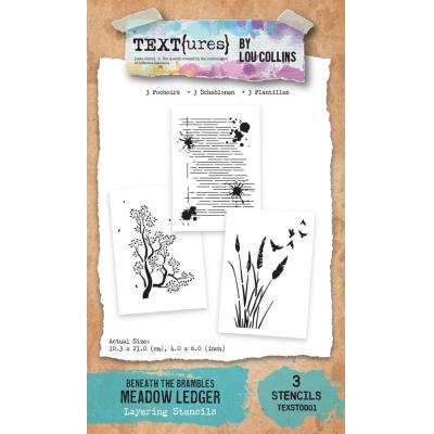 TEXT(ures) Beneath The Brambles Stencil - Meadow Ledger
