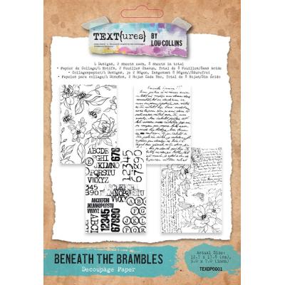 TEXT(ures) Beneath The Brambles - Decoupage Paper