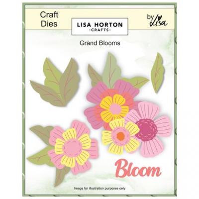 Lisa Horton Crafts Layered Florals Die Set - Grand Blooms