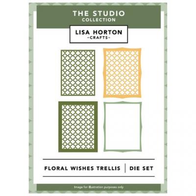 Lisa Horton Crafts Die Set - Floral Wishes Trellis