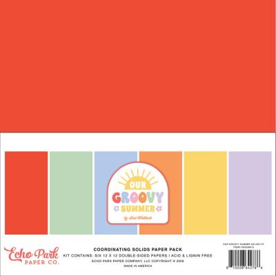 Echo Park Our Groovy Summer - Coordinating Solids