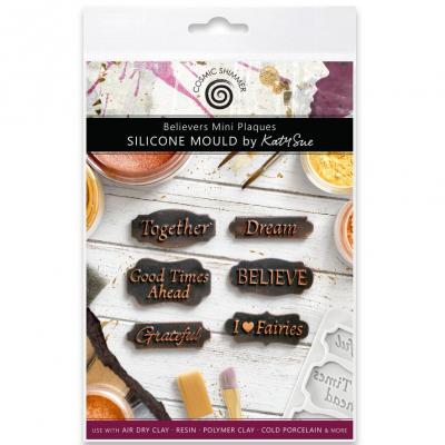 Katy Sue Designs Cosmic Shimmer Silicone Mould - Believers Mini Plaques
