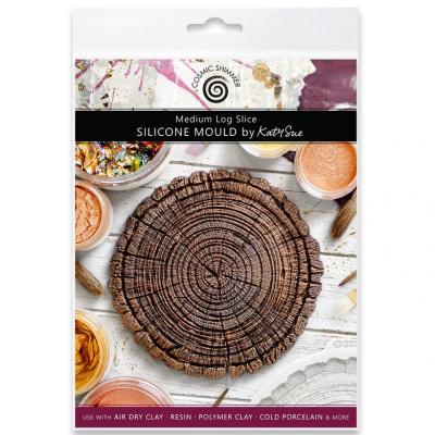 Katy Sue Designs Cosmic Shimmer Silicone Mould - Medium Log Slice
