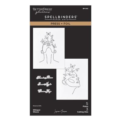 Spellbinders All My Senses Press Plate & Die Set - Whisper Weave