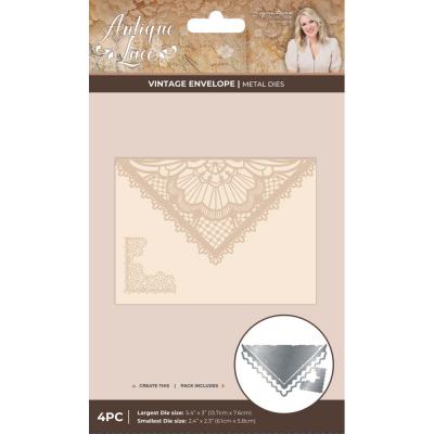 Crafter's Companion Antique Lace Die Set - Vintage Envelope