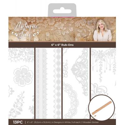 Crafter's Companion Antique Lace  Rub-Ons - Embellishment