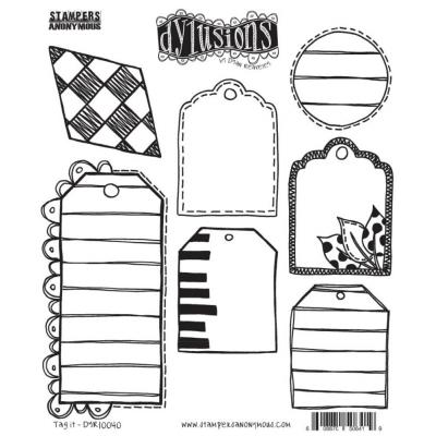 Stampers Anonymous Dylusions Stempel - Tag It