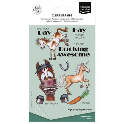 Vaessen Creative Carla Creates Stempel - Horse On The Farm