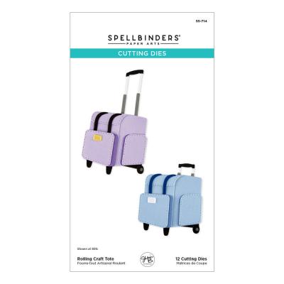 Spellbinders We All Have Baggage Etched Dies - Rolling Craft Tote
