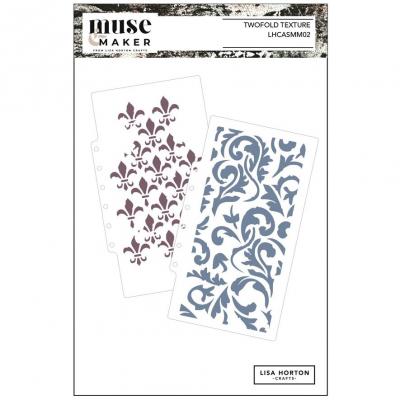 Lisa Horton Crafts Stencil - Twofold Texture