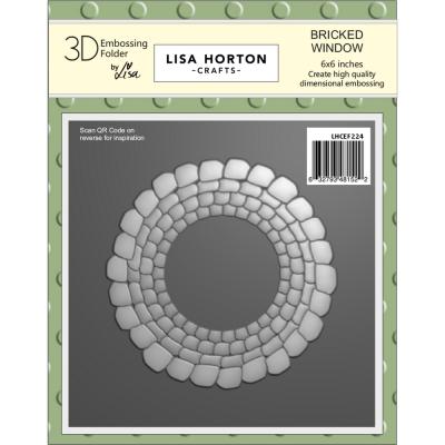 Lisa Horton Crafts 3D Embossing Folder And Die - Bricked Window
