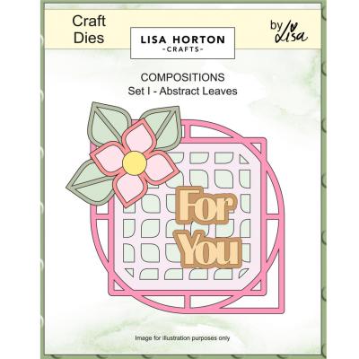 Lisa Horton Crafts Composition Layout Dies Set I - Abstract Leaves