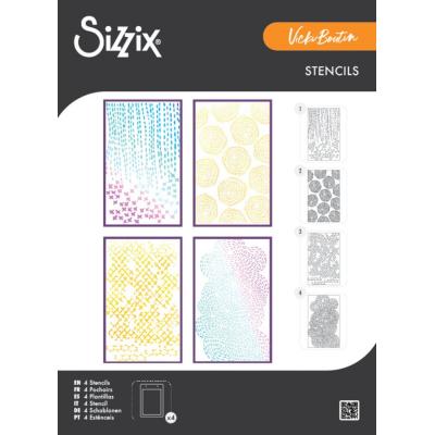 Sizzix Stencil - Stitched Florals