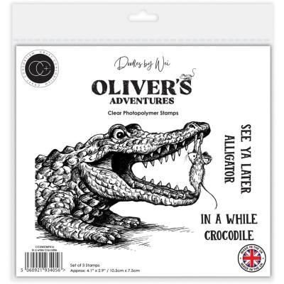 Craft Consortium Oliver's Adventures Stempel - In A While Crocodile