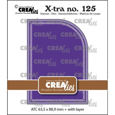 Crealies X-tra Dies - ATC With One Rounded Corner And Little Stripes